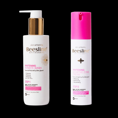 بيزلين عرض غسول تفتيح للمناطق الحساسة 200 مل + كريم تفتيح المناطق الحساسة 50 مل - Beesline